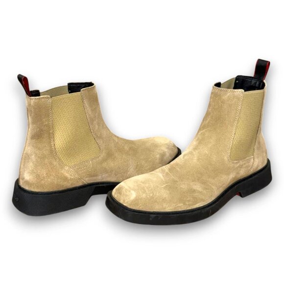 Share HUGO Iker Chelsea Boots Men's Beige Suede/Textile US 9 (UK 8 EU 42) MSRP $ - Picture 4 of 4